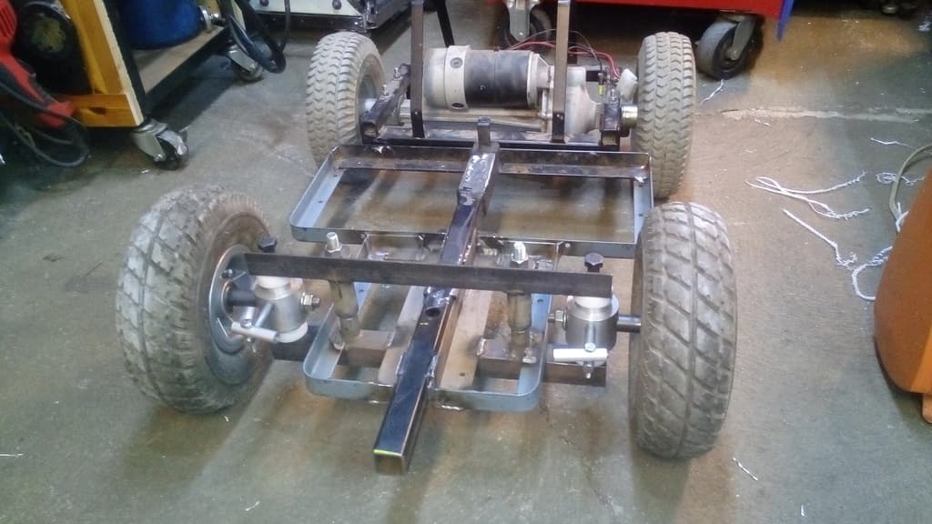 A mobility scooter